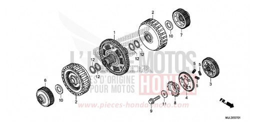 EMBRAYAGE (NC700XD/750XD) NC750XDE de 2014